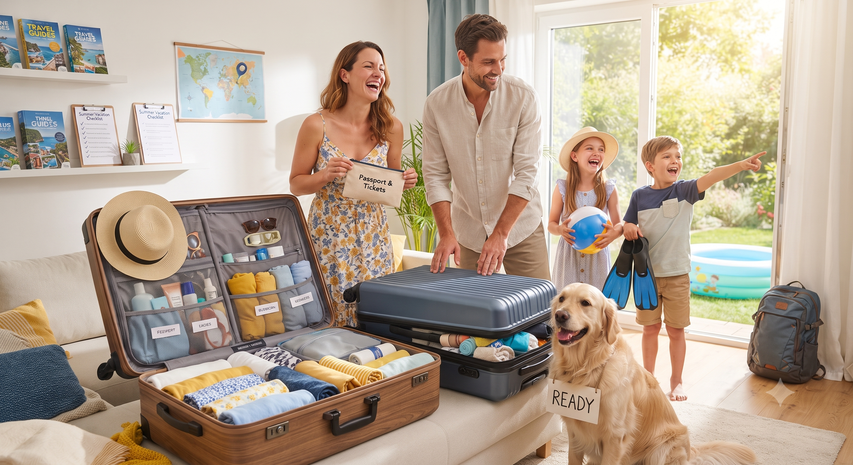 Haus vor dem Sommerurlaub organisieren: Die ultimative Checkliste für ein aufgeräumtes Zuhause und eine entspannte Rückkehr