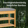 SoBuy | Schuhbank | Sitzbank mit Schuhregal | Breit 55cm Bambus | FSR49-N