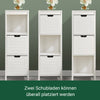 SoBuy | Bad Hochschrank | Badschrank Weiß | Badezimmermöbel Landhaus | FRG127-W