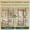 SoBuy | Teleskop Kleiderstange | Kleiderstangen System | Regalsystem | FRG34-II-SCH