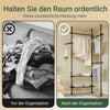 SoBuy | Teleskop Kleiderstange | Kleiderstangen System | Regalsystem | FRG34-II-SCH