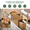 SoBuy | Nachttisch | Beistelltisch | Sofatisch | Schrank für Büro Natur | FBT158-N