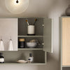 SoBuy | Spiegelschrank | Hängeschrank | Badschrank | Wandspiegel | Naturgrau | BZR134-NG