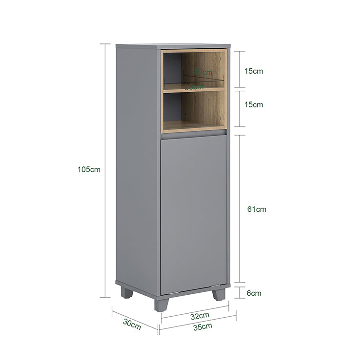 SoBuy | Wäscheschrank mit ausklappbarem Wäschesack | Wäschesammler | BZR146-DG