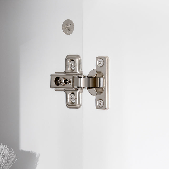 SoBuy | Hochschrank | Badschrank mit Wäschesack | Weiß | BZR150-W