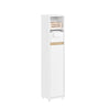 SoBuy Badezimmerschrank für Enge Räume Badmöbel mit Schublade 20x96x20 cm BZR151-W