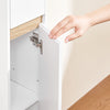 SoBuy Badezimmerschrank für Enge Räume Badmöbel mit Schublade 20x96x20 cm BZR151-W