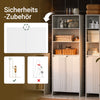SoBuy | Badschrank mit 2 Wäschesäcken | Hochschrank | Wäscheschrank | Weiß | BZR155-W