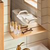 SoBuy | Waschbeckenunterschrank | Wandspiegel | Badmöbel Set Natur | BZR169-SET