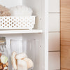 Sobuy | Koupelna vysoká skříňka Koupelna bílá | Koupelní nábytek venkovský dům | FRG126-W