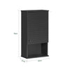 SoBuy | Hängeschrank Bad | Wandschrank | Medizinschrank | Schwarz | BZR25-SCH