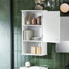 SoBuy | Hängeschrank Bad | Wandschrank | Medizinschrank | Weiß | BZR25-W