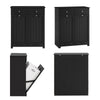 SoBuy | Wäscheschrank mit 2 Wäschesäcke | Wäschesammler | Wäschekorb | Schwarz | BZR33-II-SCH