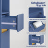 SoBuy Bad Hochschrank mit Verstellbare Ablagen schmal Blau 20x180x20cm BZR34-II-B