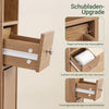SoBuy | Badzimmerschrank Schmal | mit Verstellbare Ablagen | Vintage 20x180x20cm BZR34-II-PF