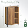SoBuy | Wäscheschrank mit Wäschesäcken | Wäschesammler | Wäschekorb | BZR65-PF