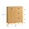 SoBuy | Wäscheschrank mit Wäschesack | Badschrank | Wäschekorb | Badkommode | Dunkelnatur | BZR97-SN