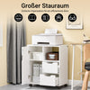 SoBuy | Druckertisch mit Schublade | Beistelltisch | Couchtisch Weiß | FBT105-W