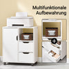 SoBuy | Druckertisch mit Schublade | Beistelltisch | Couchtisch Weiß | FBT105-W