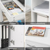 SoBuy | Druckertisch mit Schublade | Beistelltisch | Couchtisch Weiß | FBT106-W