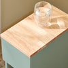 SoBuy | Nachttisch schmal |Beistelltisch mit Schublade | Grün | 20x61x35cm | FBT111-GR