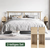SoBuy Nachttisch 2er Set schmal Beistelltisch mit Schublade Natur 20x60x35cm FBT111-Nx2