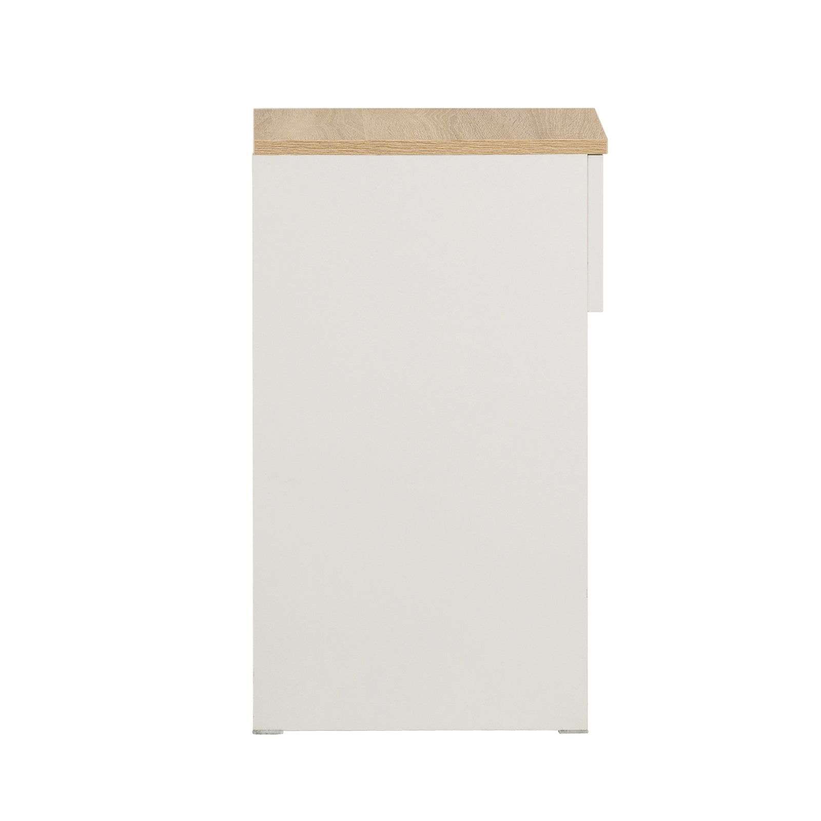 SoBuy Nachttisch schmal Beistelltisch mit Schublade Weiß 20x60x35cm FBT111-WN