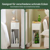 SoBuy 2er Set Nachttisch schmal mit Schublade Weiß 20x60x35cm FBT111-WNx2