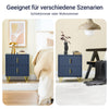 SoBuy | Nachttisch mit 2 Schubladen | Moderner Sofatisch | Beistelltisch | Blau | FBT115-B