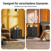 SoBuy | Nachttisch 2er Set Schwarz | Nachtschrank mit 2 Schubladen | FBT115-SCHx2