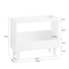 SoBuy | Nachttisch | Boxspringbett | schmal Nachtschrank | Beistelltisch | Nischenregal | FBT147-W