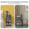 Vorverkauf | SoBuy | 2er Set Nachttisch schmal | Beistelltisch | Kommode Grau | FBT49-HGx2