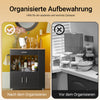 SoBuy Küchenwagen Servierwagen Für Küche, Wohnzimmer, Esszimmer Schwarz 82x88x46cm FKW113-SCH