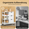 SoBuy | Servierwagen | Für Küche & Esszimmer | Weiß | 68x85x38cm | FKW79-W