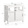 SoBuy | Waschbeckenunterschrank Weiß | Badezimmerschrank | Badmöbel Landhaus | FRG128-II-W