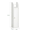 SoBuy | Toilettenpapierhalter | Toilettenpapier Aufbewahrung | Badezimmerschrank Weiß | FRG135-W