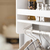 SoBuy | Küchenregal Weiß | Gewürzregal mit 3 Ablagen | Hängeregal für Kühlschrank | FRG150-W