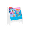 SoBuy | Kinderbücherregal | Hängefächerregal | Zeitungsständer | Weiß-Blau&Rosa | FRG225-F