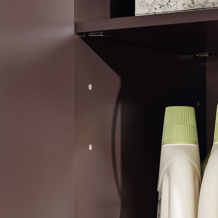 SoBuy | Wandschrank | Hängeschrank | Badschrank | Medizinschrank | Braun | FRG231-BR