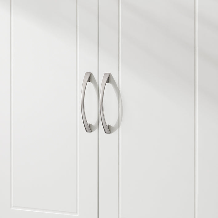 SoBuy | Hängeschrank mit 2 Türen | Badschrank | Wandschrank | Weiß | FRG231-L-W