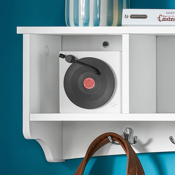 Vorverkauf | SoBuy | Wandgarderobe | Hängeregal | Flurgarderobe Weiß | FRG48-L-W