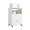 Sobuy | Kuchyňská skříňka | Mikrovlnná skříňka | Roll Cabinet White | FSB09-W