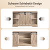 SoBuy | Sideboard mit Schiebetüren | Kommode | TV-Schrank | Flurschrank | FSB60-E