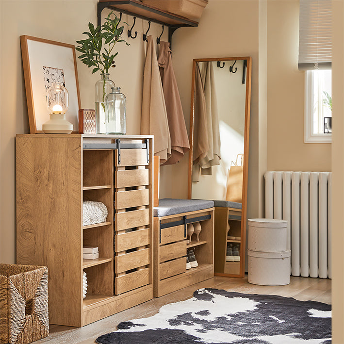 Vorverkauf | SoBuy | Sideboard Schiebetür | Kommode | Schuhschrank | Flurschrank | FSB65-N