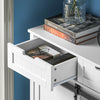 SoBuy | Küchenschrank | Sideboard mit Schiebetür | Kommode | Buffet | Weiß | FSB74-K-W