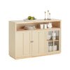 SoBuy | Sideboard | Küchenschrank | Flurschrank | Kommode | Beige | FSB80-MI