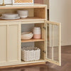 SoBuy | Sideboard | Küchenschrank | Flurschrank | Kommode | Beige | FSB80-MI
