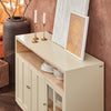 SoBuy | Sideboard | Küchenschrank | Flurschrank | Kommode | Beige | FSB80-MI