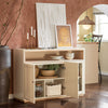 SoBuy | Sideboard | Küchenschrank | Flurschrank | Kommode | Beige | FSB80-MI