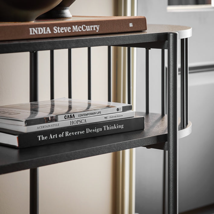 SoBuy | Konsolentisch | Flurtisch | Sideboard schmaler | Sofatisch | Dekotisch Schwarz | FSB90-SCH